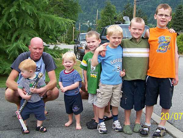 Mike and his nephews